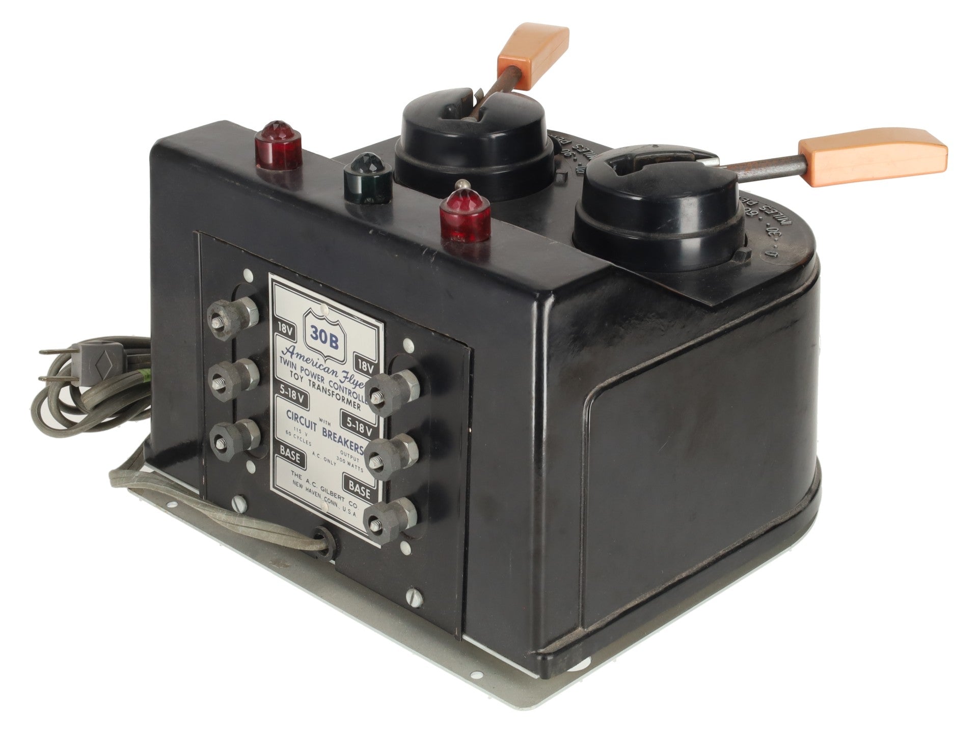 American Flyer 30B Vintage S 300 Watt Transformer - Runs 2 Trains VG