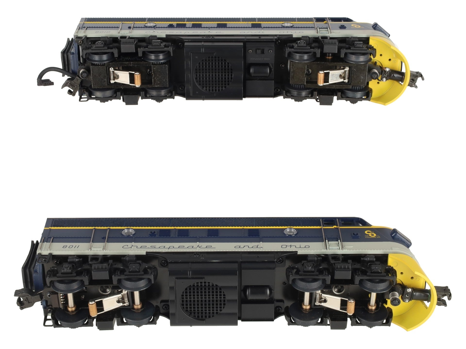 MTH 20-2125-1 O C&O F-3 AA Diesel Engine Set w/PS1 #8010/8011 EX/Box