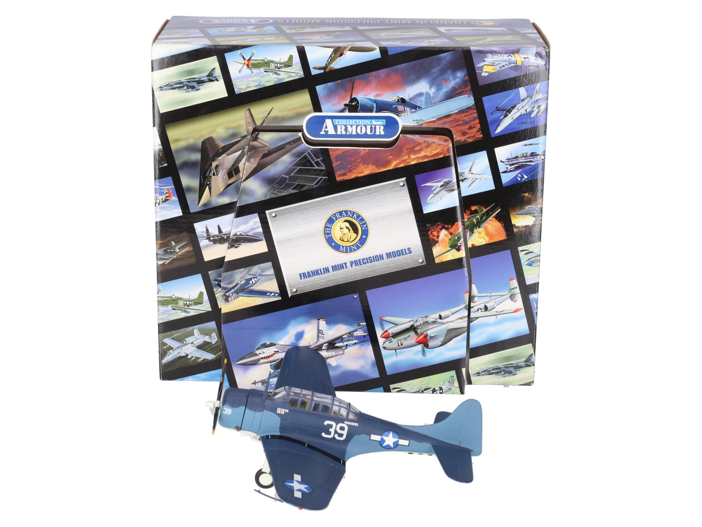 Collection Armour B11E378 1/48 Diecast SBD Dauntless Captain Cleland Plane LN/Box