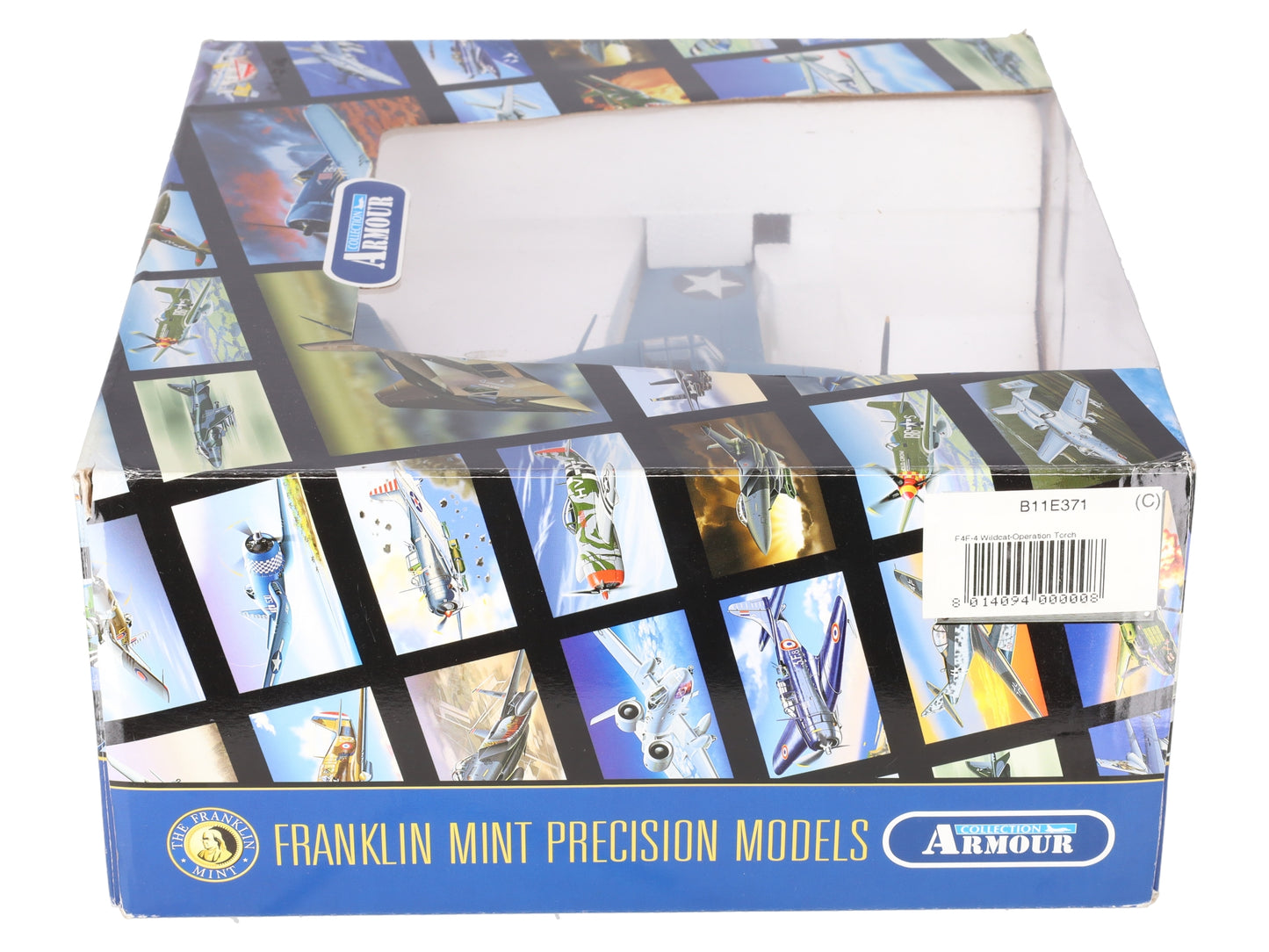 Franklin Mint B11E371 1:48 Scale Diecast F4F-4 Wildcat Operation Torch Plane LN/Box