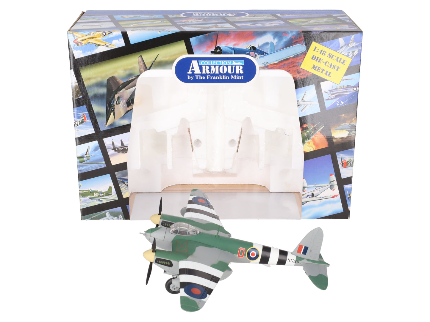 Franklin Mint B11B655 1:48 Diecast  DH98 Mosquito Cannon DC 309 RAF Plane EX/Box