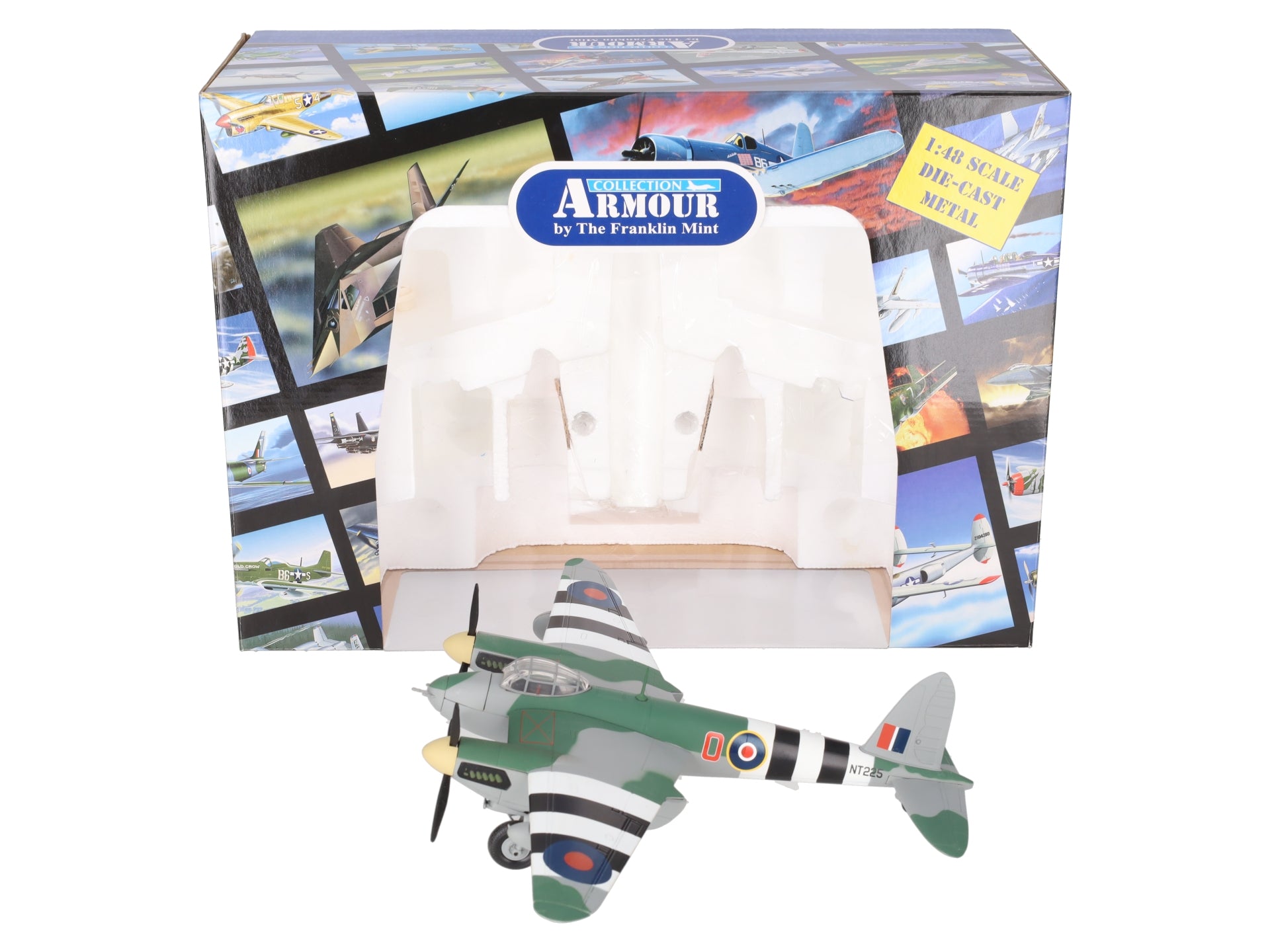 Franklin Mint B11B655 1:48 Diecast  DH98 Mosquito Cannon DC 309 RAF Plane EX/Box