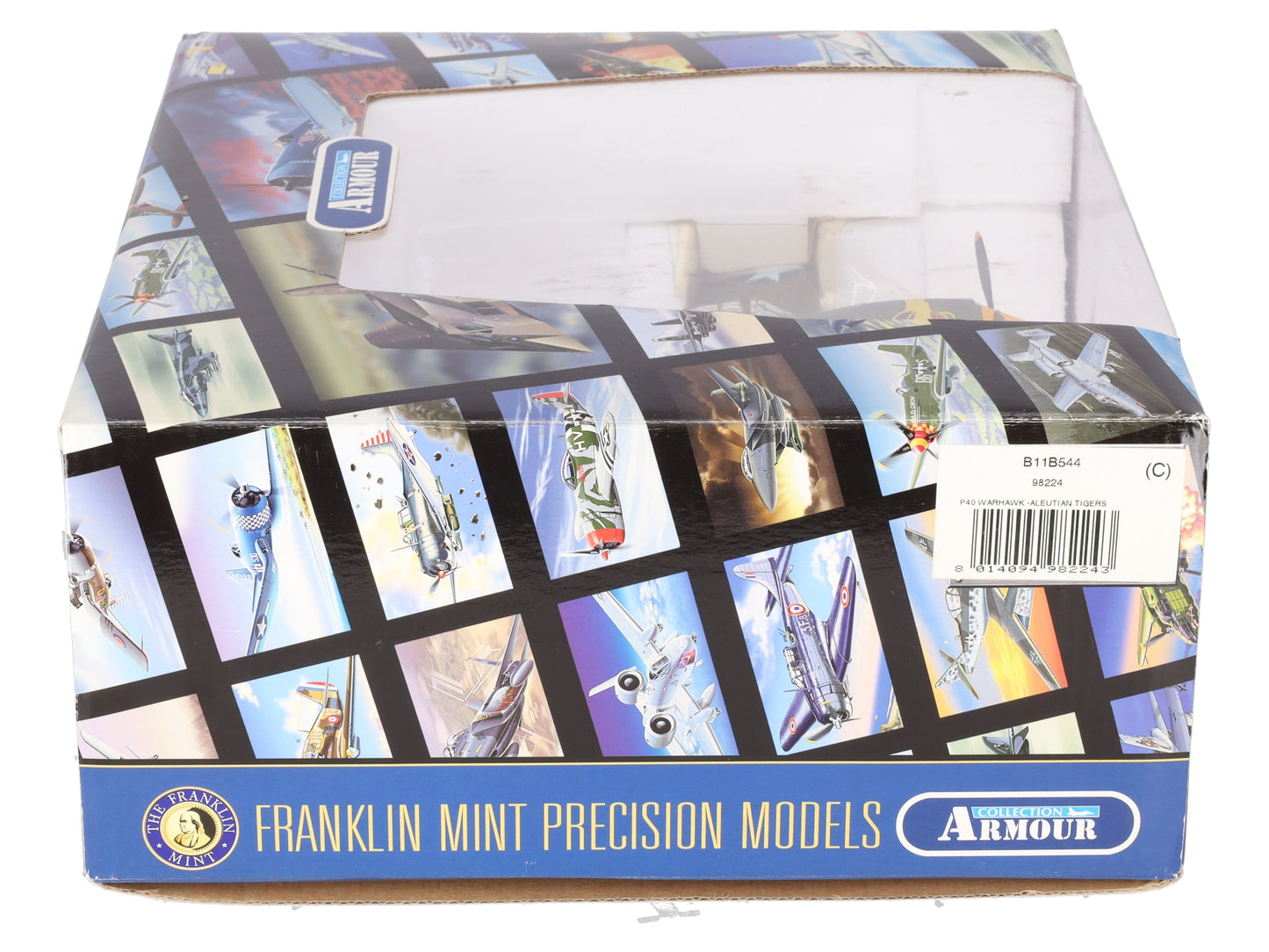 Franklin Mint B11B544 1:48 Diecast WWII P-40 Warhawk Aleutian Tigers Plane EX/Box