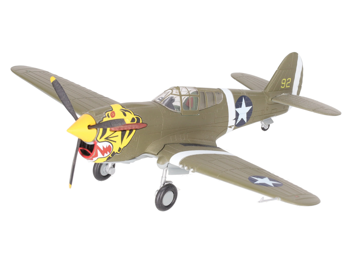Franklin Mint B11B544 1:48 Diecast WWII P-40 Warhawk Aleutian Tigers Plane EX/Box
