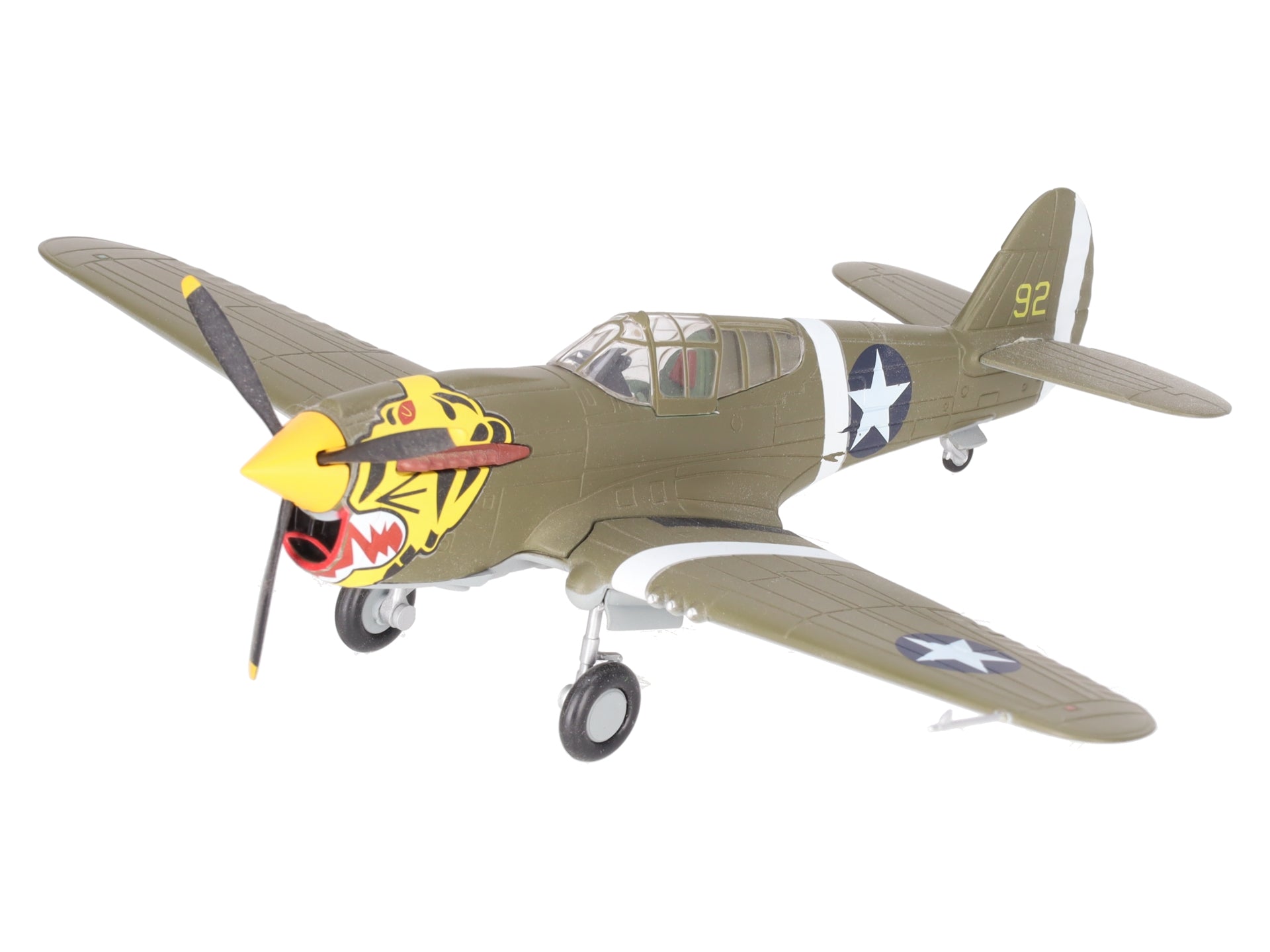 Franklin Mint B11B544 1:48 Diecast WWII P-40 Warhawk Aleutian Tigers Plane EX/Box
