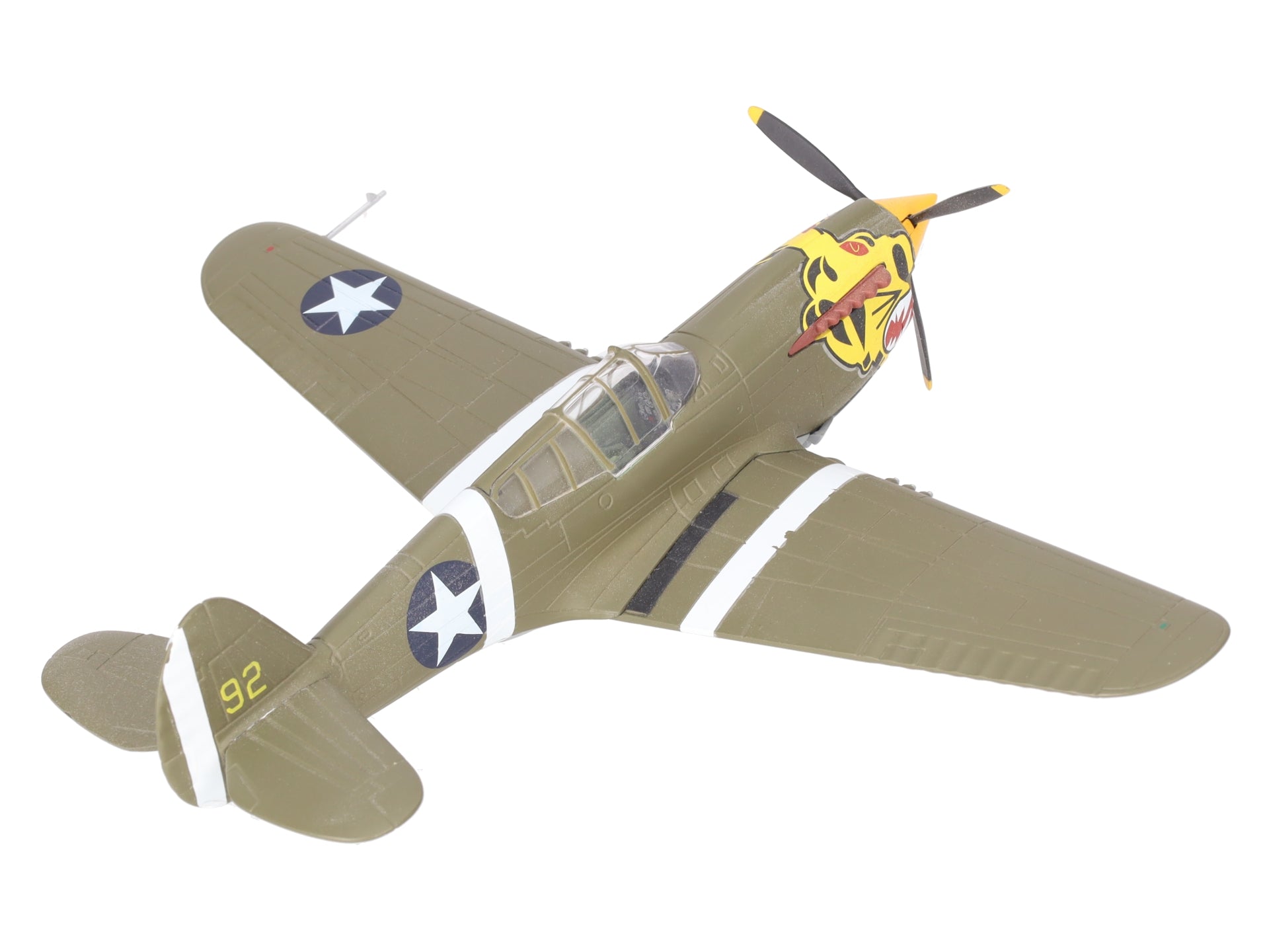 Franklin Mint B11B544 1:48 Diecast WWII P-40 Warhawk Aleutian Tigers Plane EX/Box
