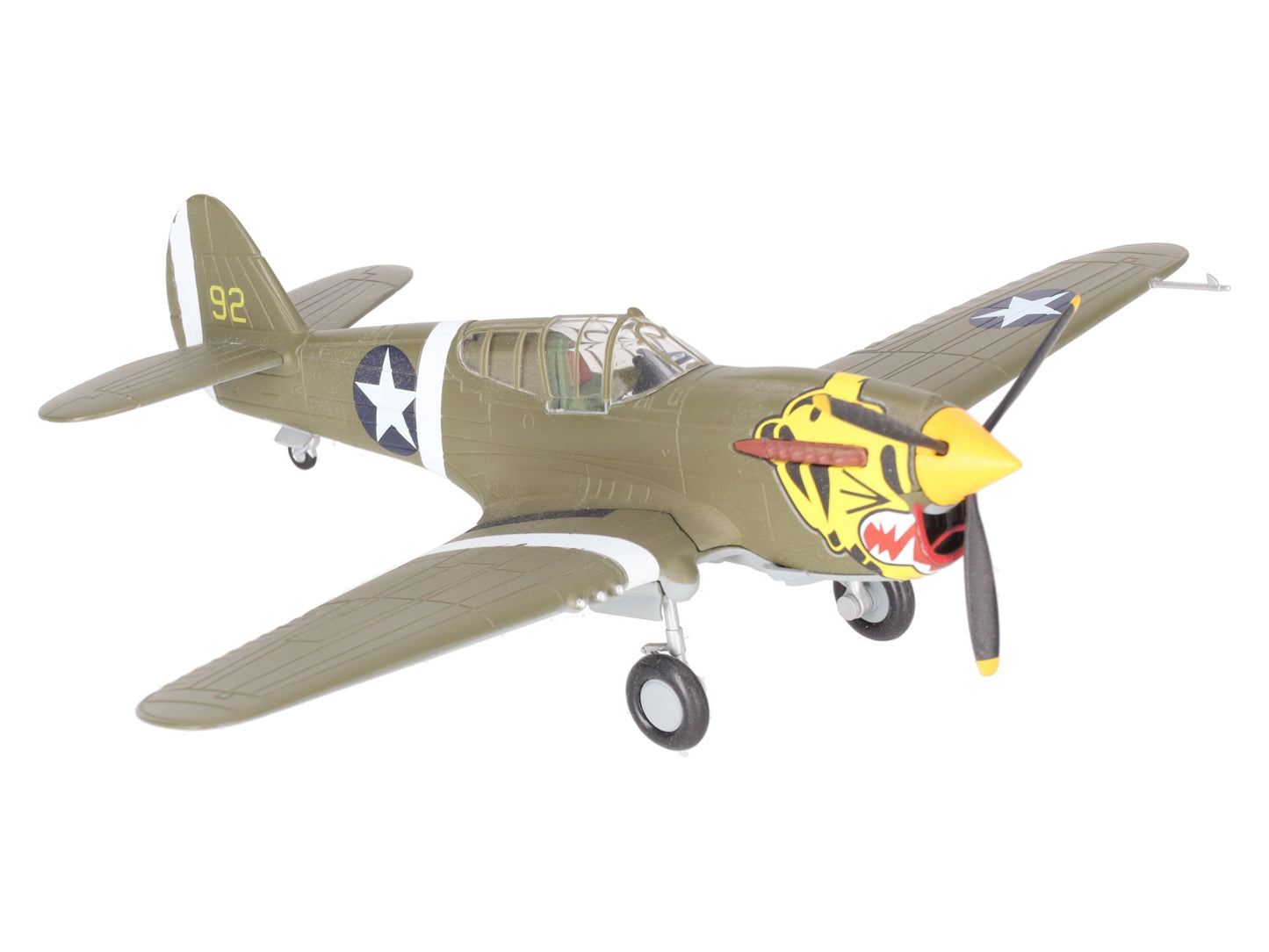 Franklin Mint B11B544 1:48 Diecast WWII P-40 Warhawk Aleutian Tigers Plane EX/Box