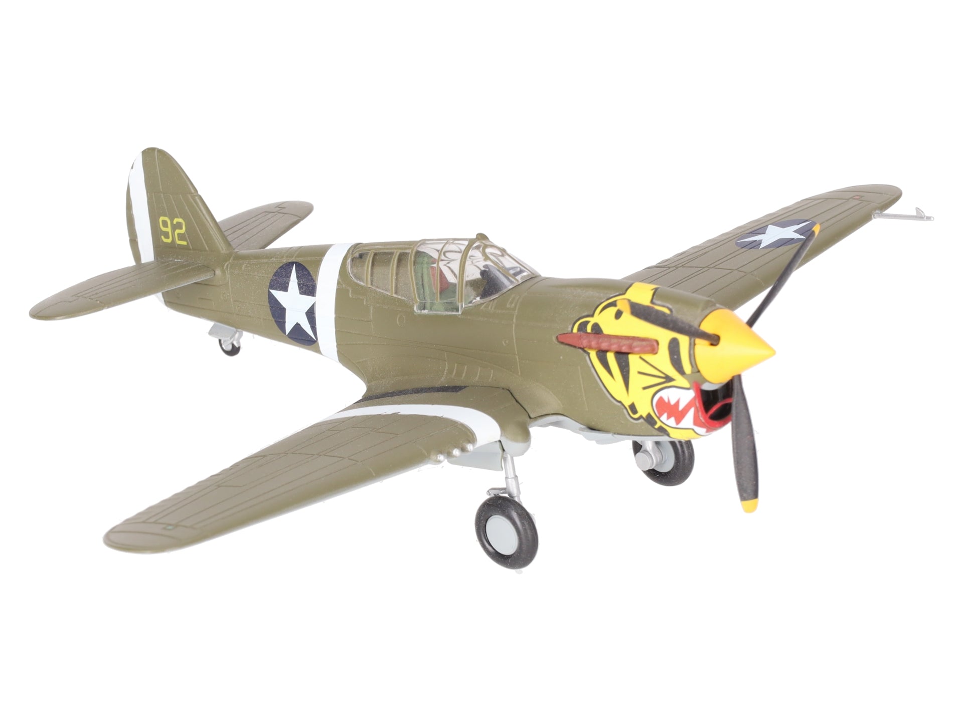 Franklin Mint B11B544 1:48 Diecast WWII P-40 Warhawk Aleutian Tigers Plane EX/Box