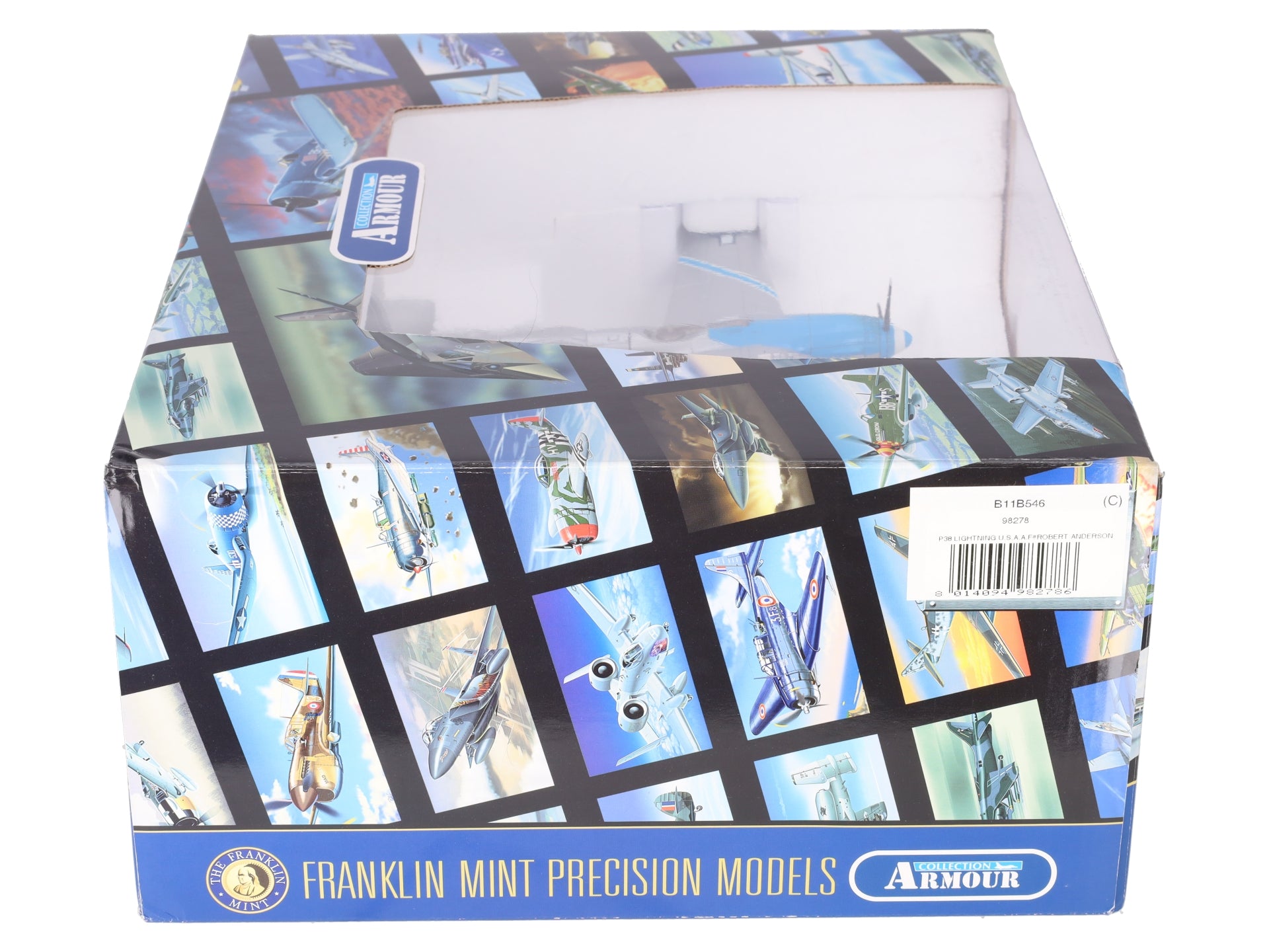 Franklin Mint B11B546 1:48 Diecast  WW2 P-38 Lightning U.S.A.A.F Robert Anderson EX/Box