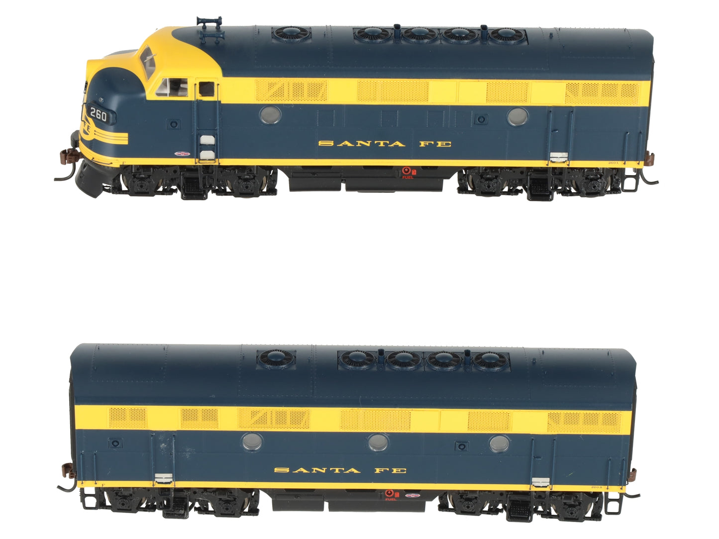 Athearn G22025 HO Santa Fe F-7 AB Diesel Engine Set #260-L/260-B LN/Box