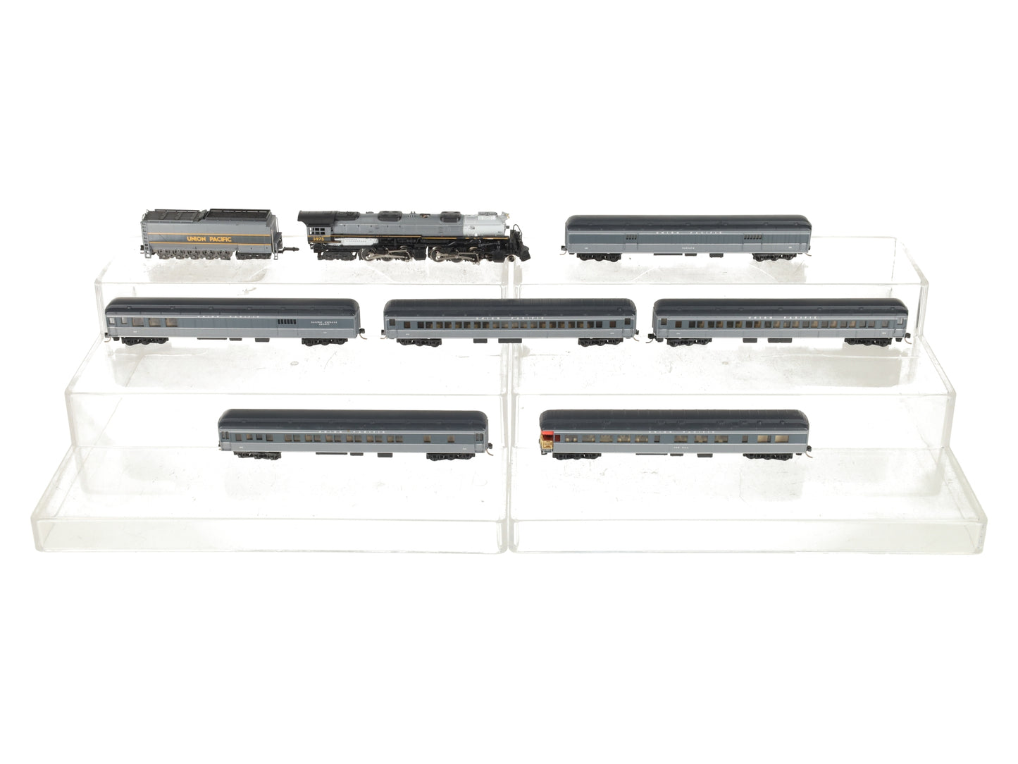 Con-Cor 8509 N Scale Union Pacific Portland Rose Limited Edition Steam Train Set EX/Box