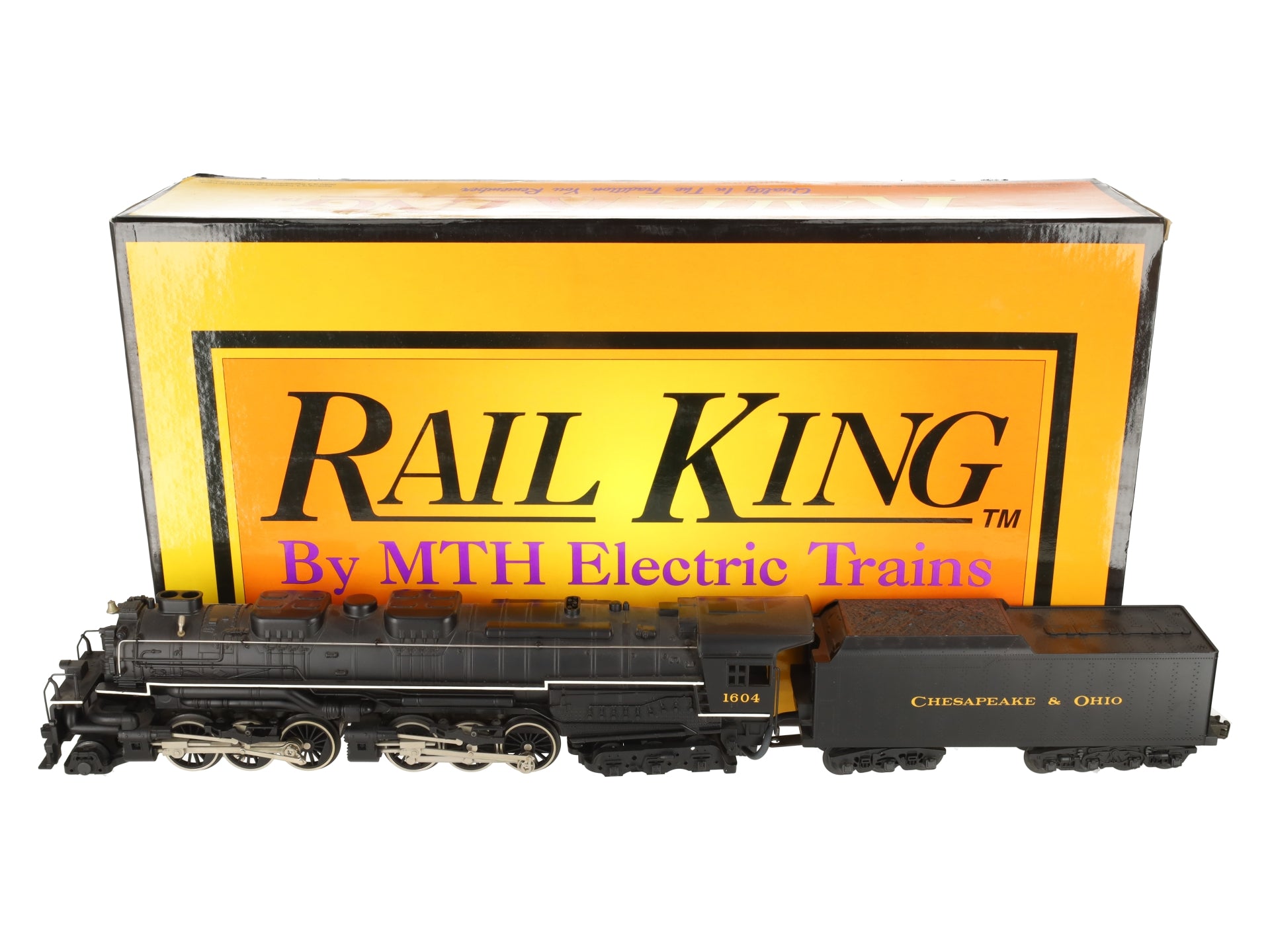 MTH 20-1117-1 O Gauge C&O 2-6-6-6 Allegheny Steam Locomotive w/PS1 #1604 EX/Box