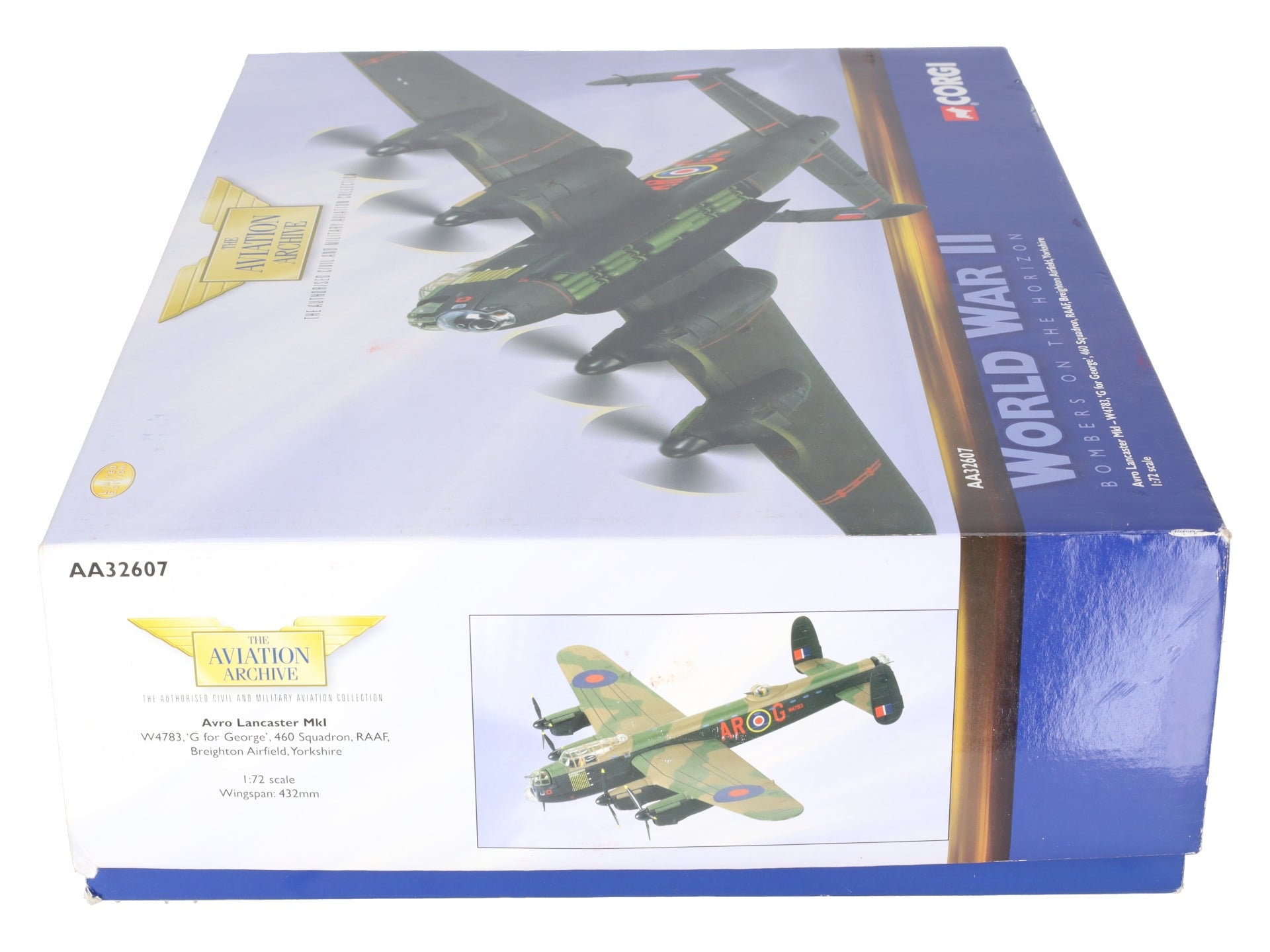 Corgi AA32607 1:72 Scale Avro Lancaster RAAF LN/Box