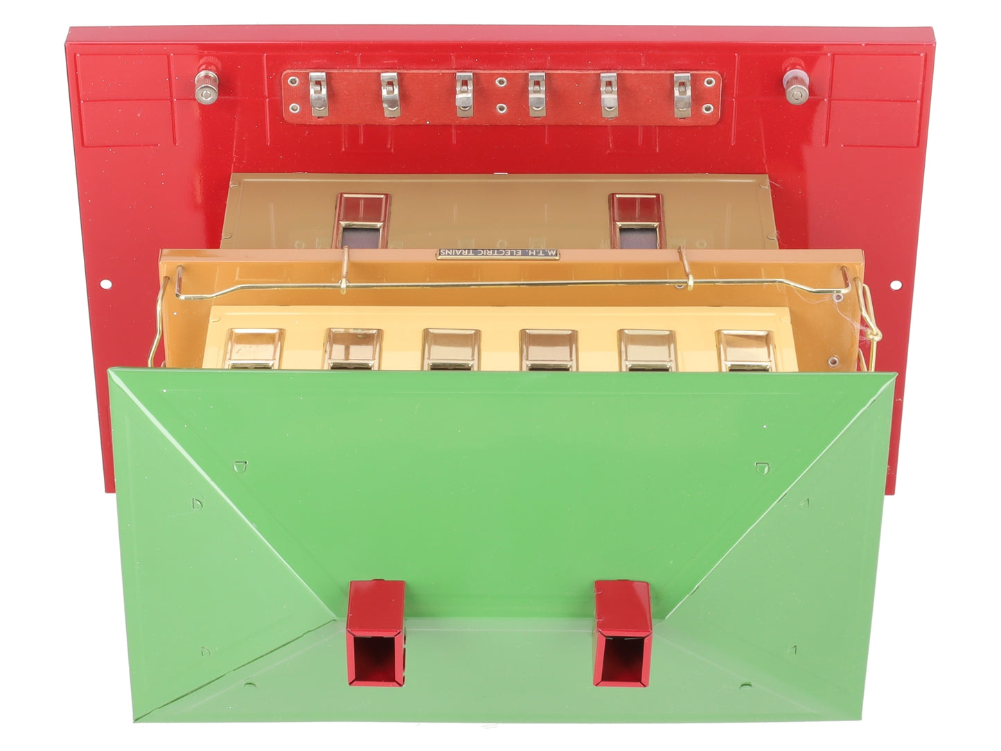 MTH 10-1124 Standard Gauge Tinplate Switch Tower with Knife Switches EX