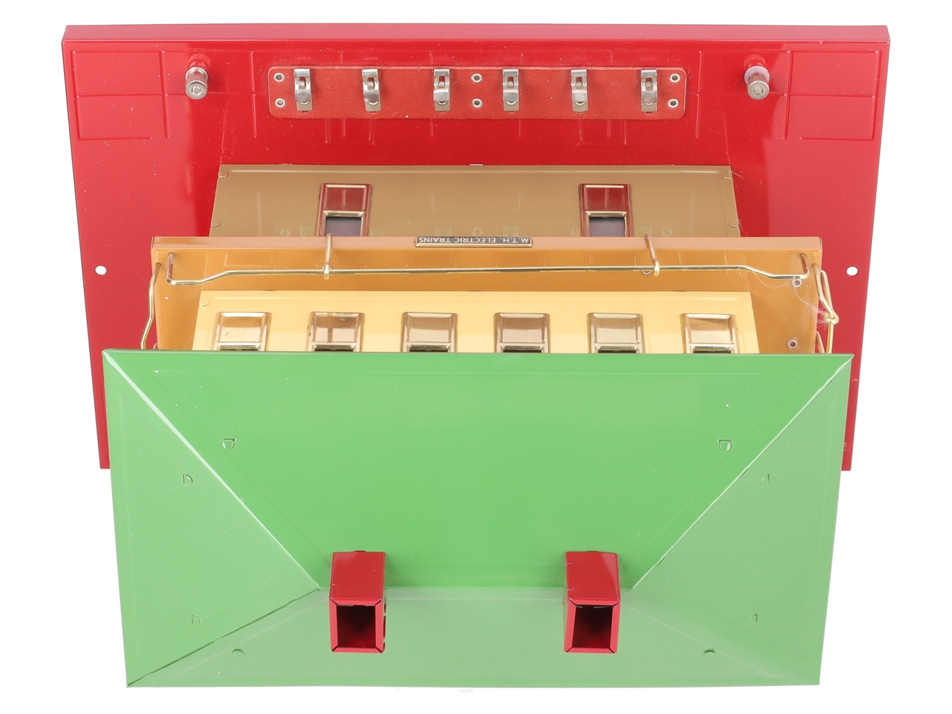 MTH 10-1124 Standard Gauge Tinplate Switch Tower with Knife Switches EX