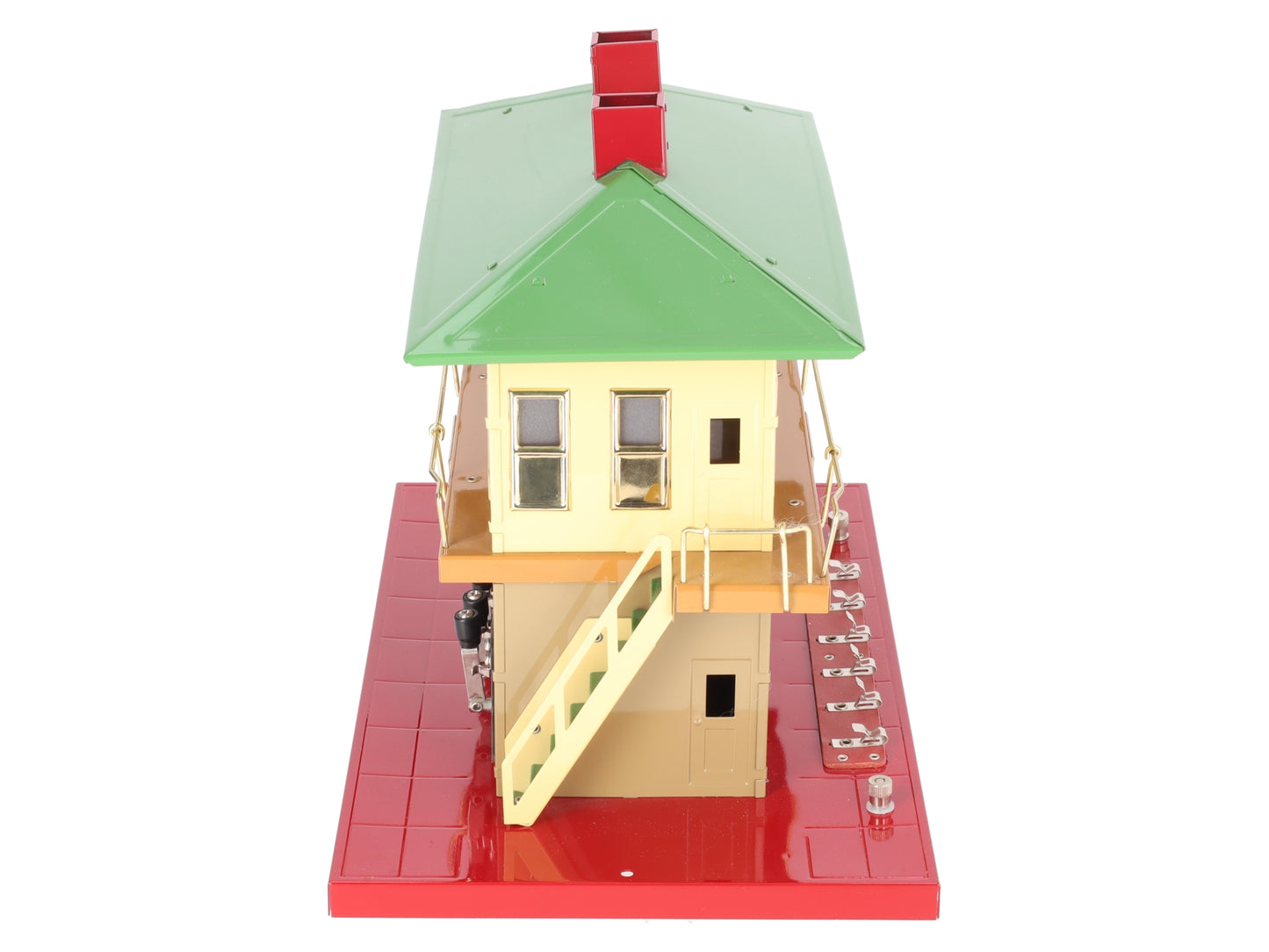 MTH 10-1124 Standard Gauge Tinplate Switch Tower with Knife Switches EX