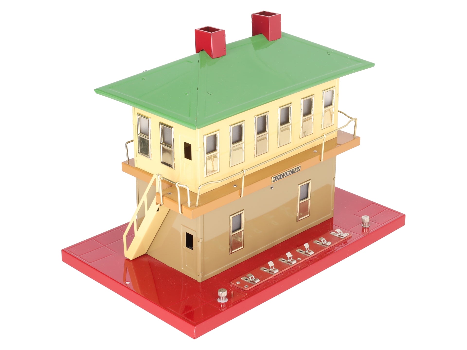 MTH 10-1124 Standard Gauge Tinplate Switch Tower with Knife Switches EX
