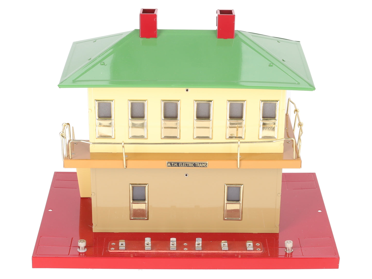 MTH 10-1124 Standard Gauge Tinplate Switch Tower with Knife Switches EX