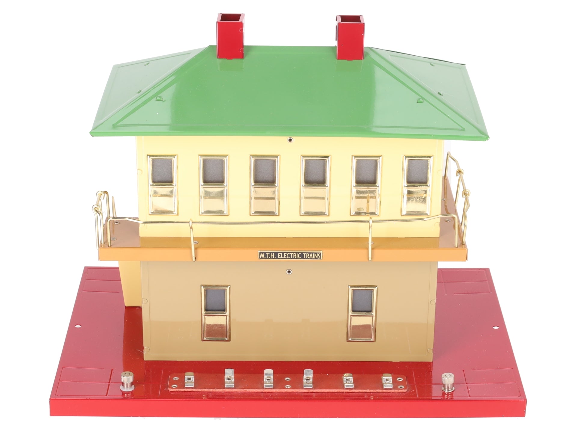 MTH 10-1124 Standard Gauge Tinplate Switch Tower with Knife Switches EX