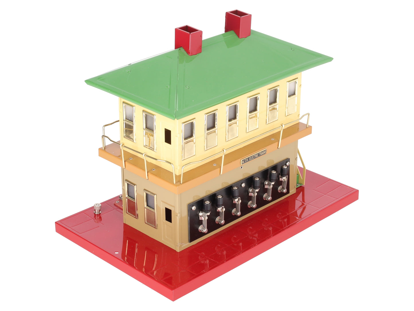 MTH 10-1124 Standard Gauge Tinplate Switch Tower with Knife Switches EX