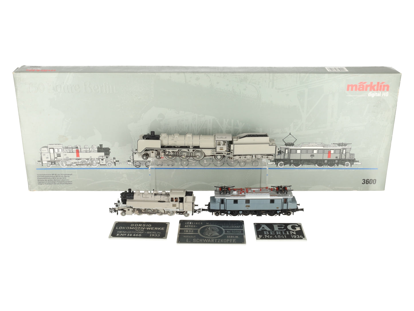 Marklin 3600 Berlin HO Gauge Steam & Electric Train Set EX/Box