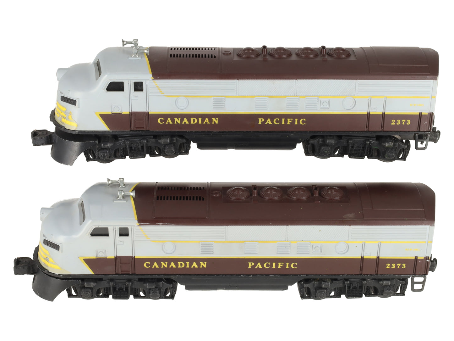 Lionel 2373 Vintage O Canadian Pacific F3 AA Diesel Locomotive Set VG