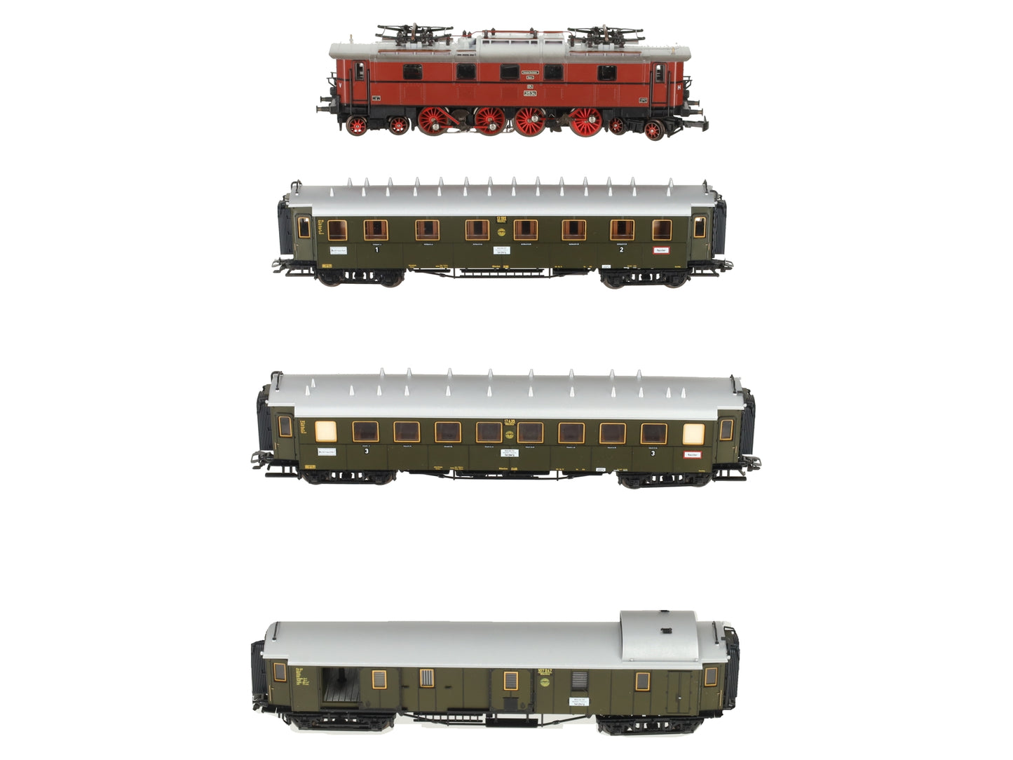 Marklin 2660 Deutsche Reichsbahn Express HO Gauge Electric Passenger Train Set EX/Box