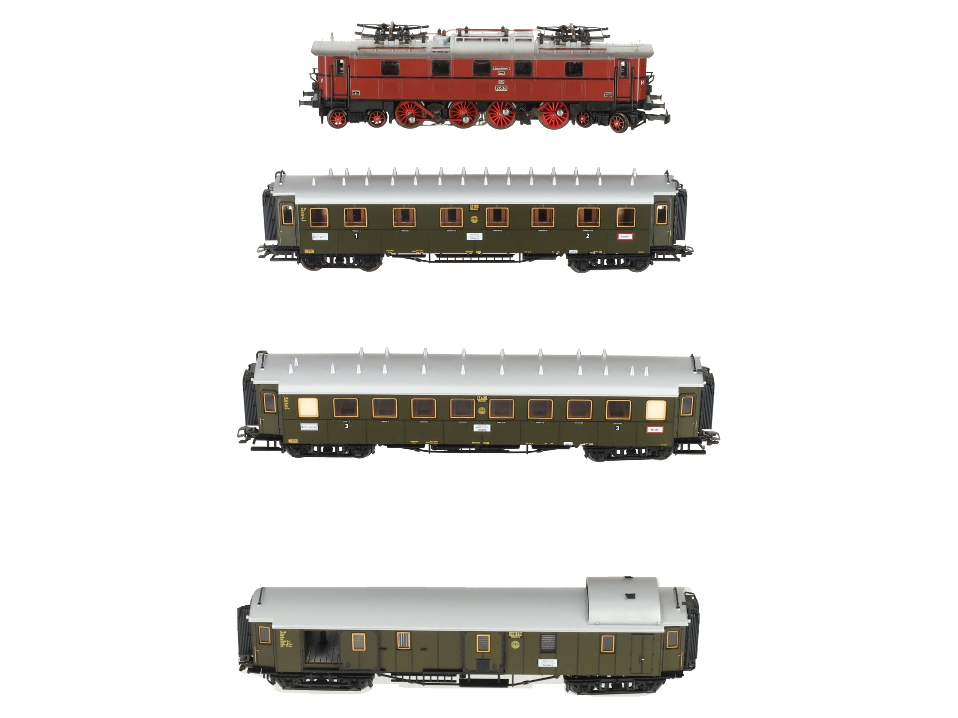 Marklin 2660 Deutsche Reichsbahn Express HO Gauge Electric Passenger Train Set EX/Box