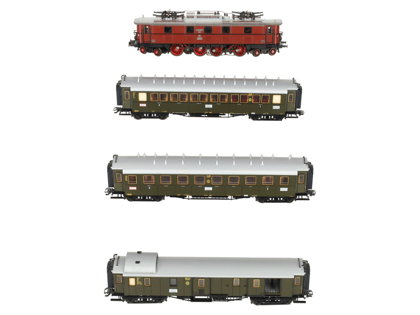 Marklin 2660 Deutsche Reichsbahn Express HO Gauge Electric Passenger Train Set EX/Box
