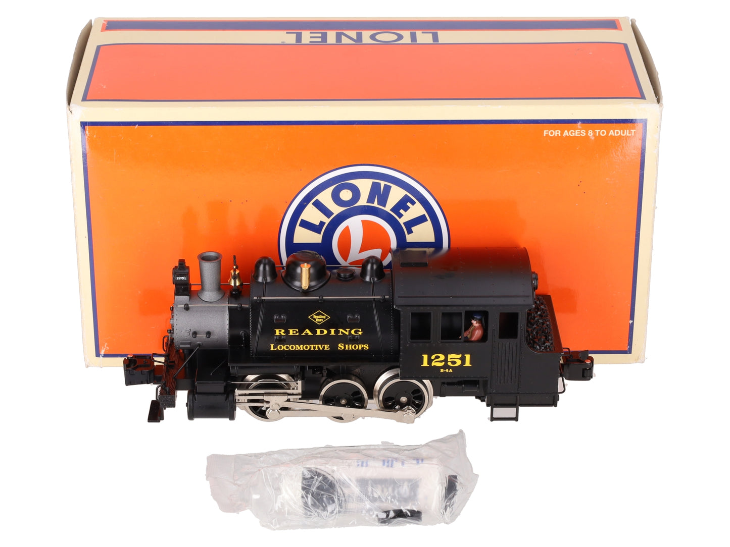 Lionel 6-28613 O Scale Reading 0-6-0 Docksider Steam Locomotive #1251 EX/Box