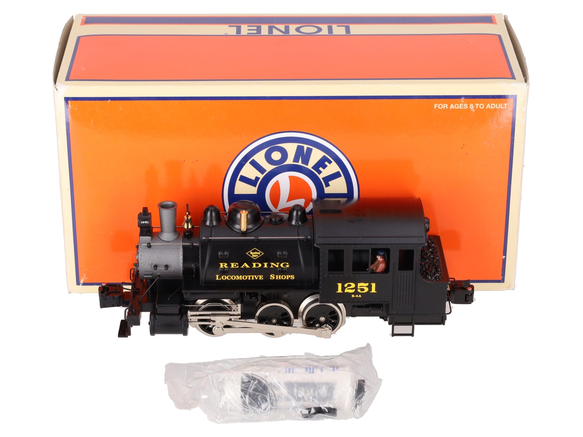 Lionel 6-28613 O Scale Reading 0-6-0 Docksider Steam Locomotive #1251 EX/Box