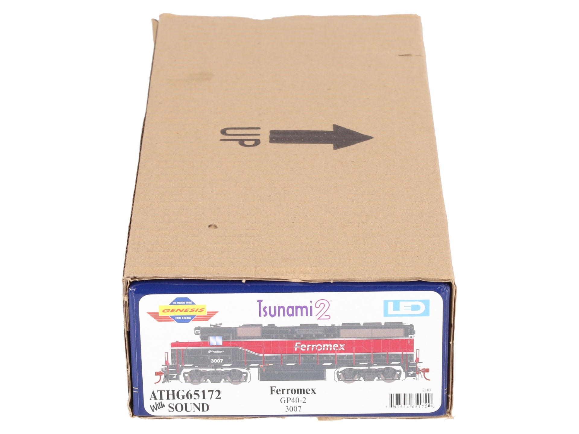 Athearn G65172 HO Scale Ferromex GP40-2 Diesel Locomotive #3007 w/ DCC & Sound LN/Box