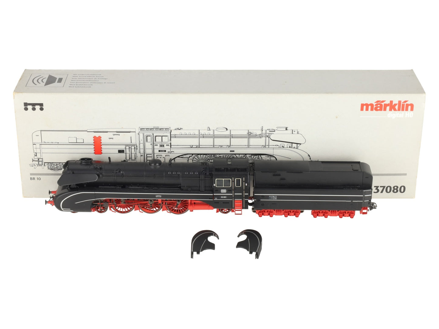 Marklin 37080 HO Scale Digital DB BR10 Steam Locomotive and Tender EX/Box