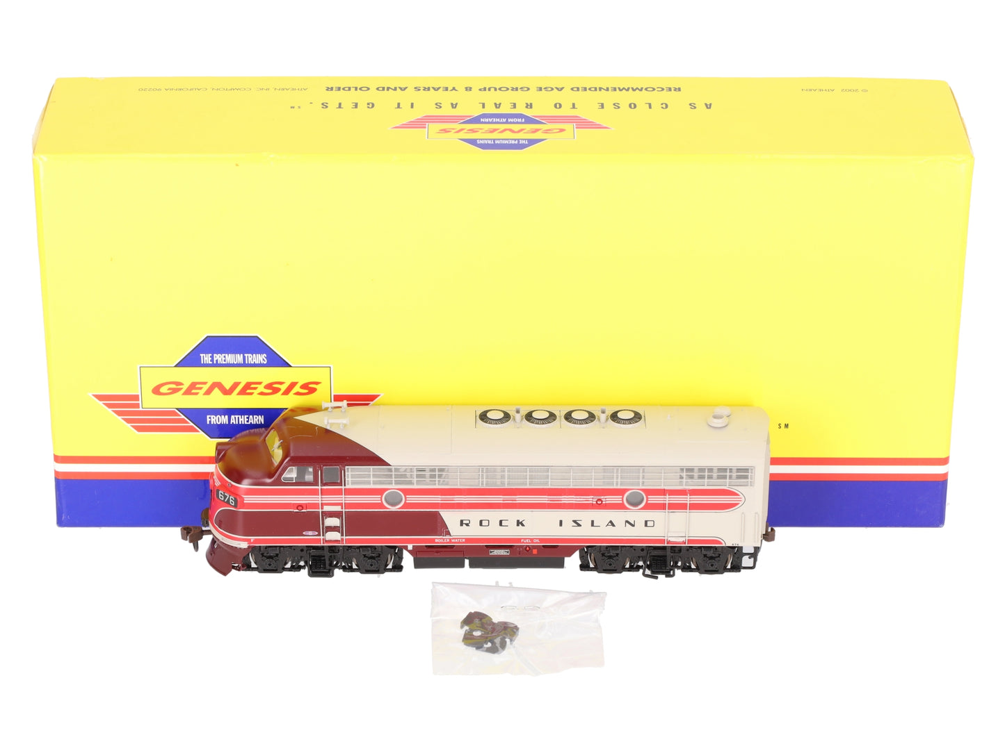 Athearn G1007 HO Scale Rock Island F-7A Phase I Passenger Diesel Locomotive #676 LN/Box