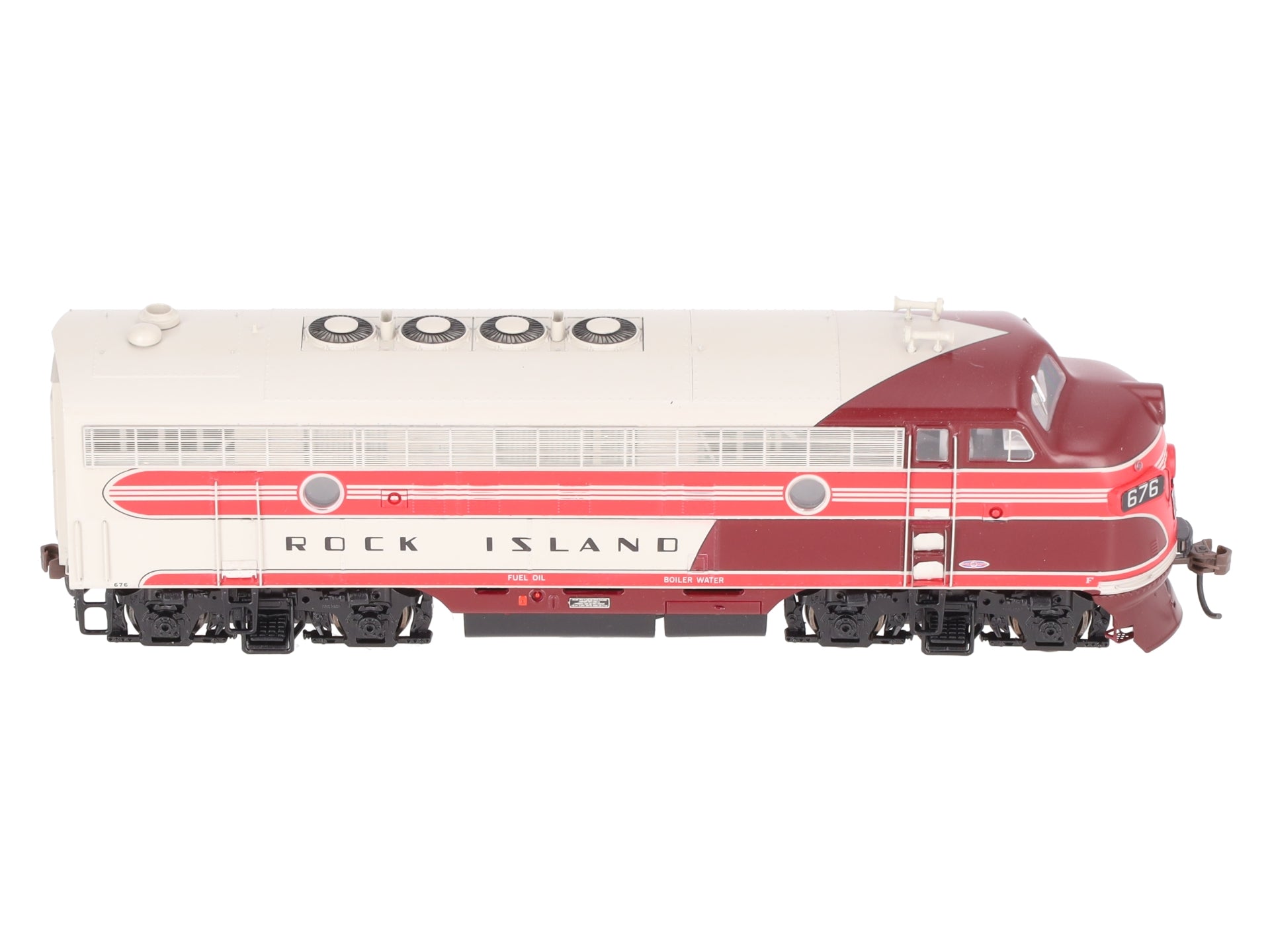 Athearn G1007 HO Scale Rock Island F-7A Phase I Passenger Diesel Locomotive #676 LN/Box