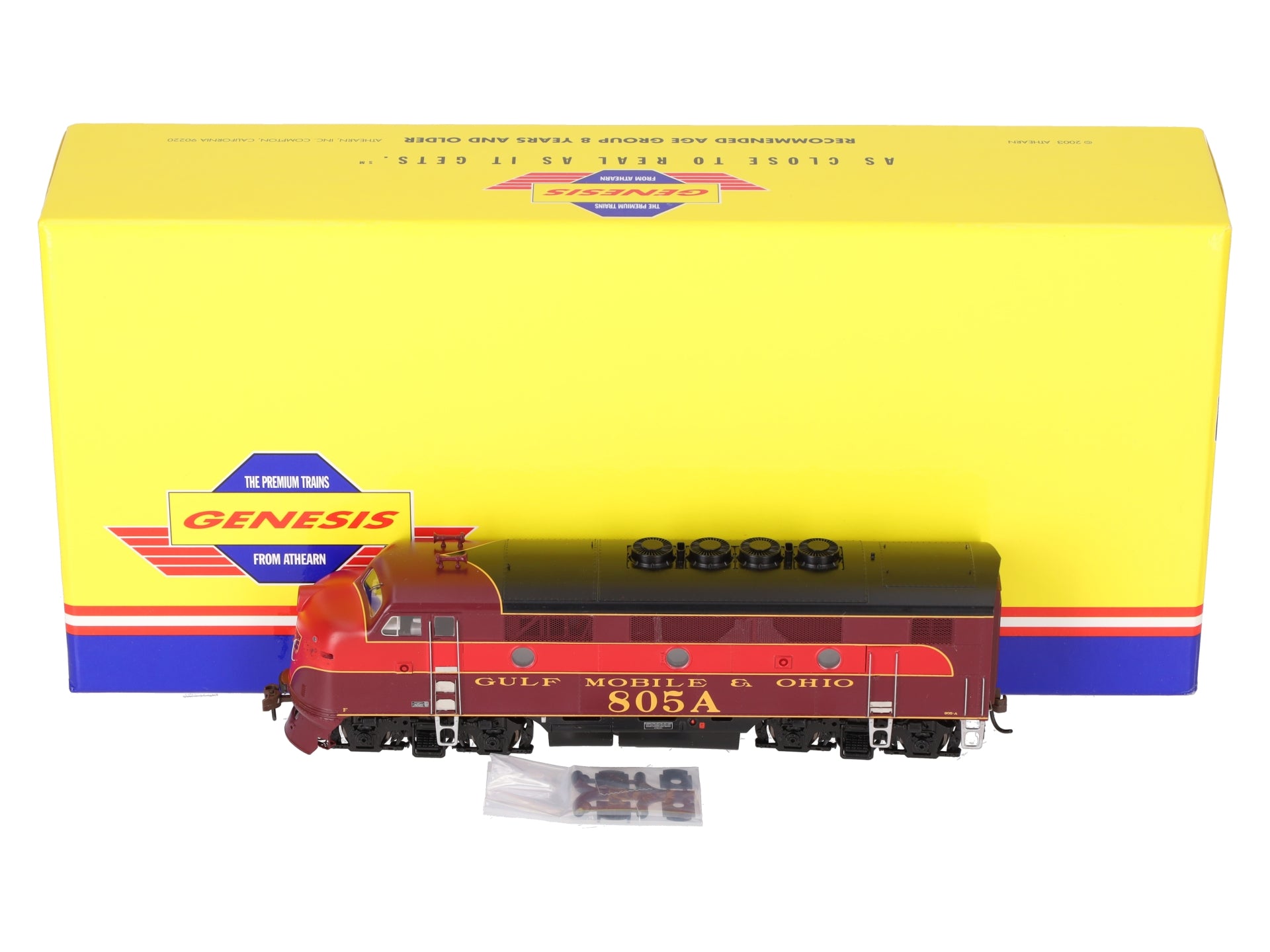 Athearn G2015 HO Scale GM&O EMD F3 Phase I Diesel Locomotive #805A LN/Box