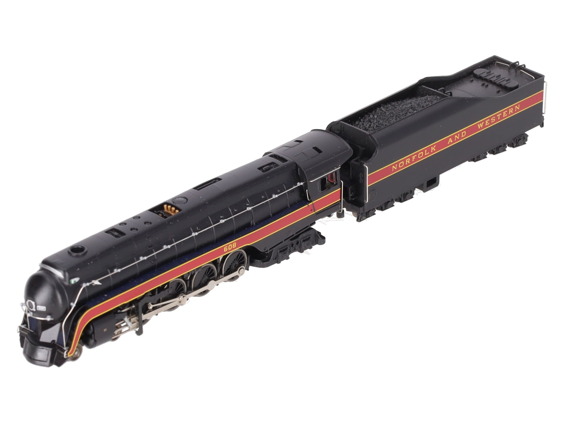 Bachmann 82152 N Norfolk & Western Class J 4-8-4 Steam Locomotive #608 VG/Box