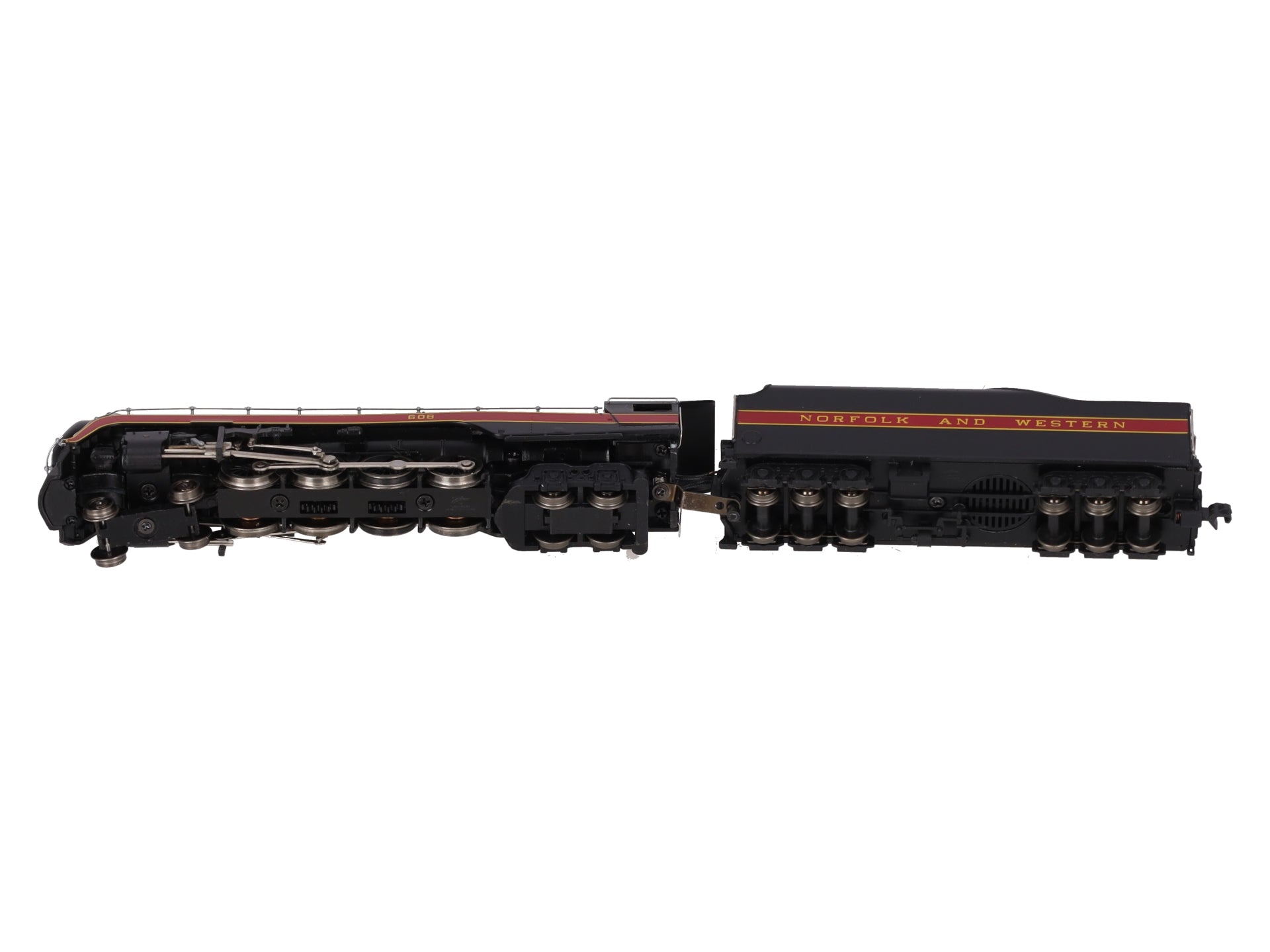 Bachmann 82152 N Norfolk & Western Class J 4-8-4 Steam Locomotive #608 VG/Box