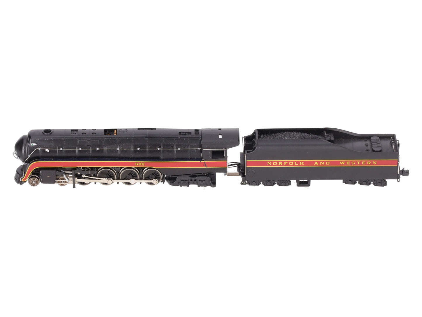 Bachmann 82152 N Norfolk & Western Class J 4-8-4 Steam Locomotive #608 VG/Box