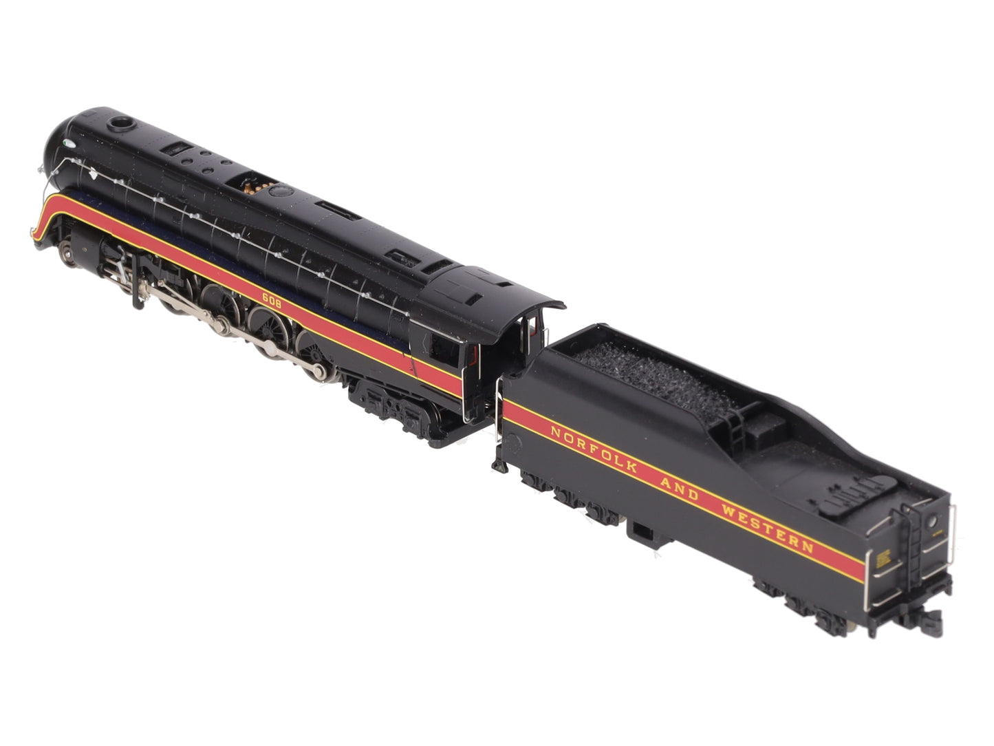 Bachmann 82152 N Norfolk & Western Class J 4-8-4 Steam Locomotive #608 VG/Box