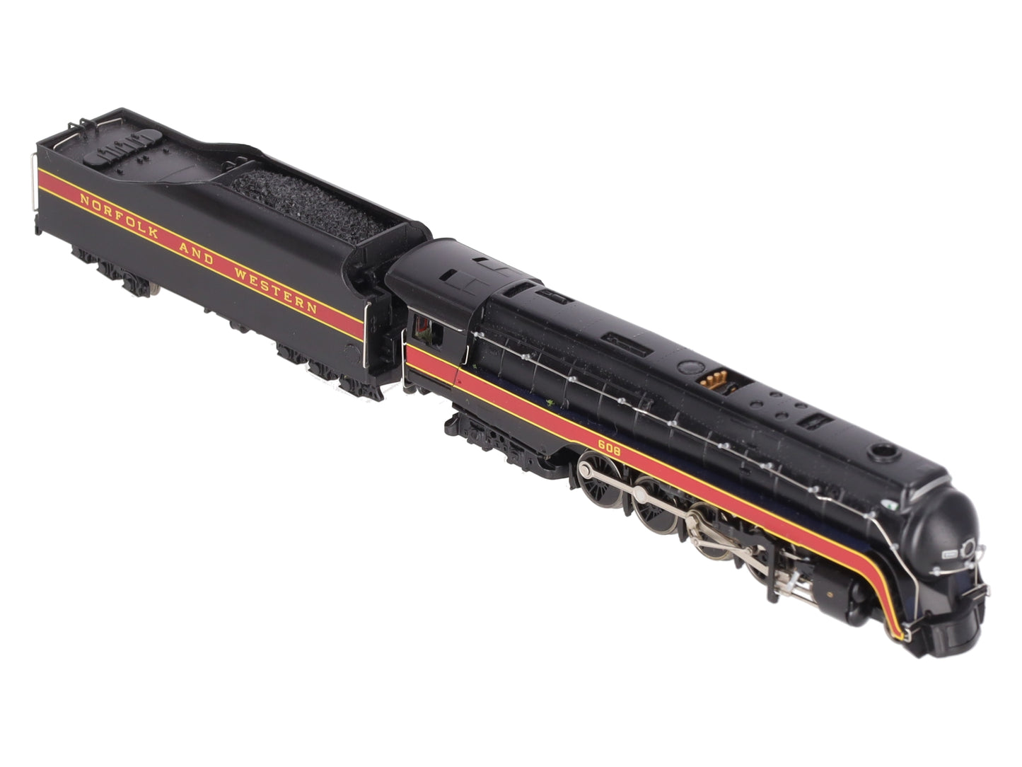 Bachmann 82152 N Norfolk & Western Class J 4-8-4 Steam Locomotive #608 VG/Box