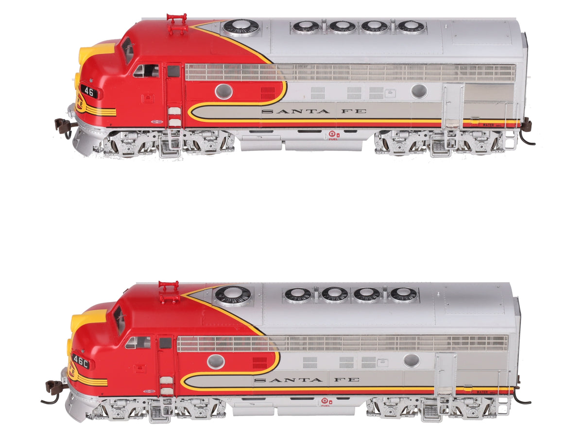Athearn G1615 HO Scale Santa Fe F-7A/F-7A Diesel Locomotive Set #46/#46C LN/Box