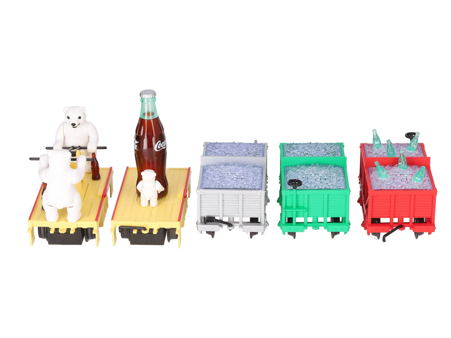 K-Line K1002 Coca-Cola O Gauge Handcar Freight Train Set LN/Box