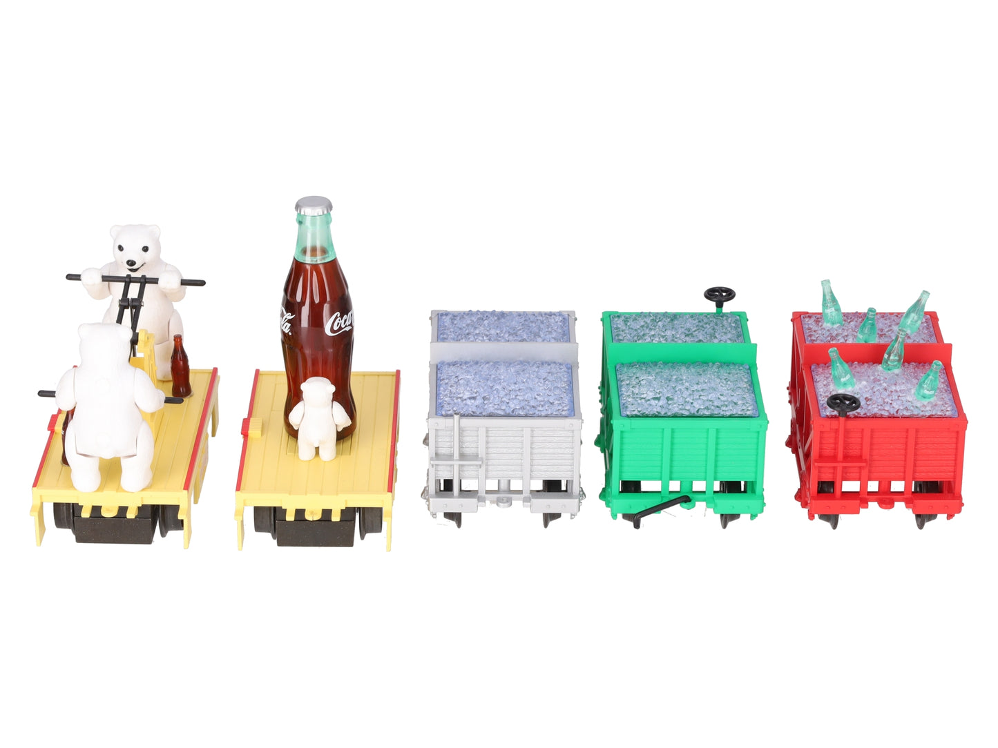 K-Line K1002 Coca-Cola O Gauge Handcar Freight Train Set LN/Box