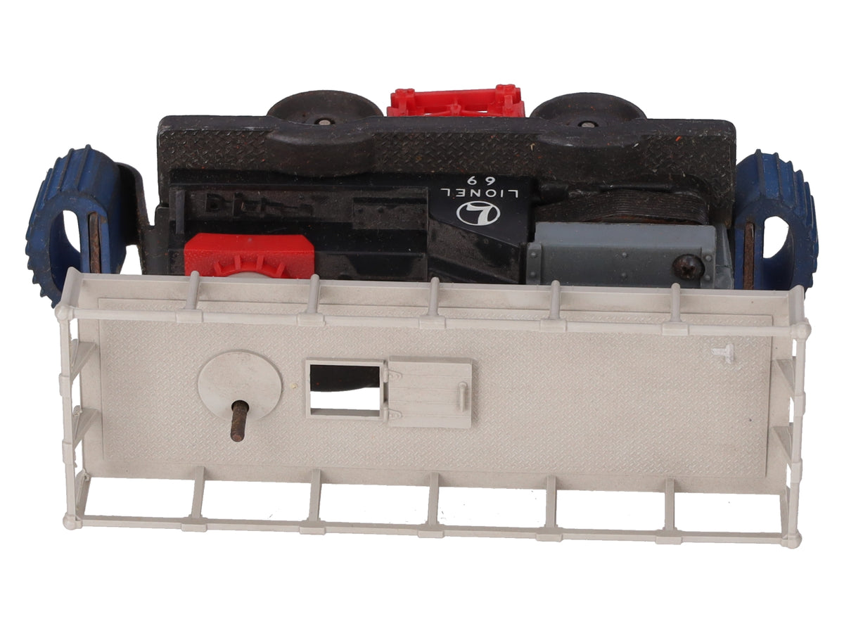 Lionel 69-1 O Gauge Vintage Motorized Maintenance Car with Figure VG/Box