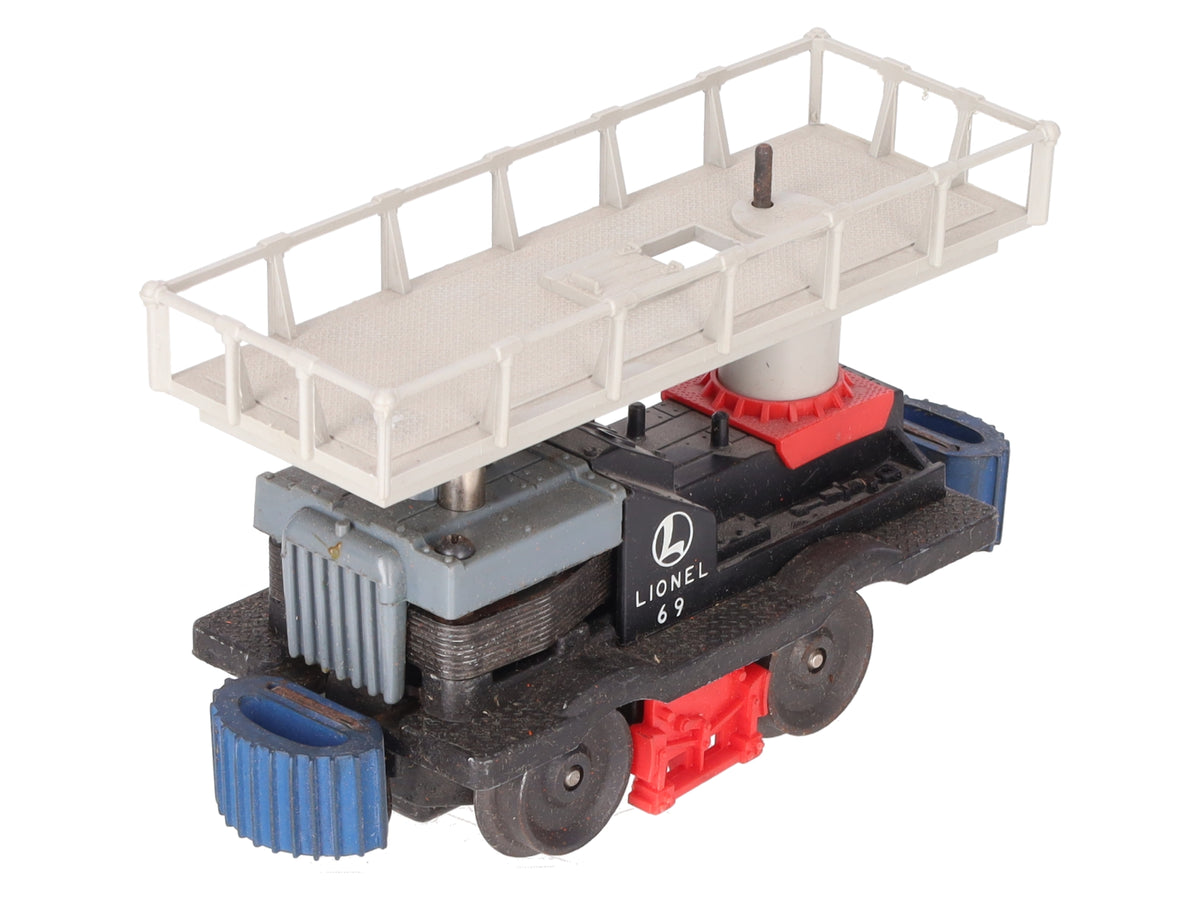 Lionel 69-1 O Gauge Vintage Motorized Maintenance Car with Figure VG/Box