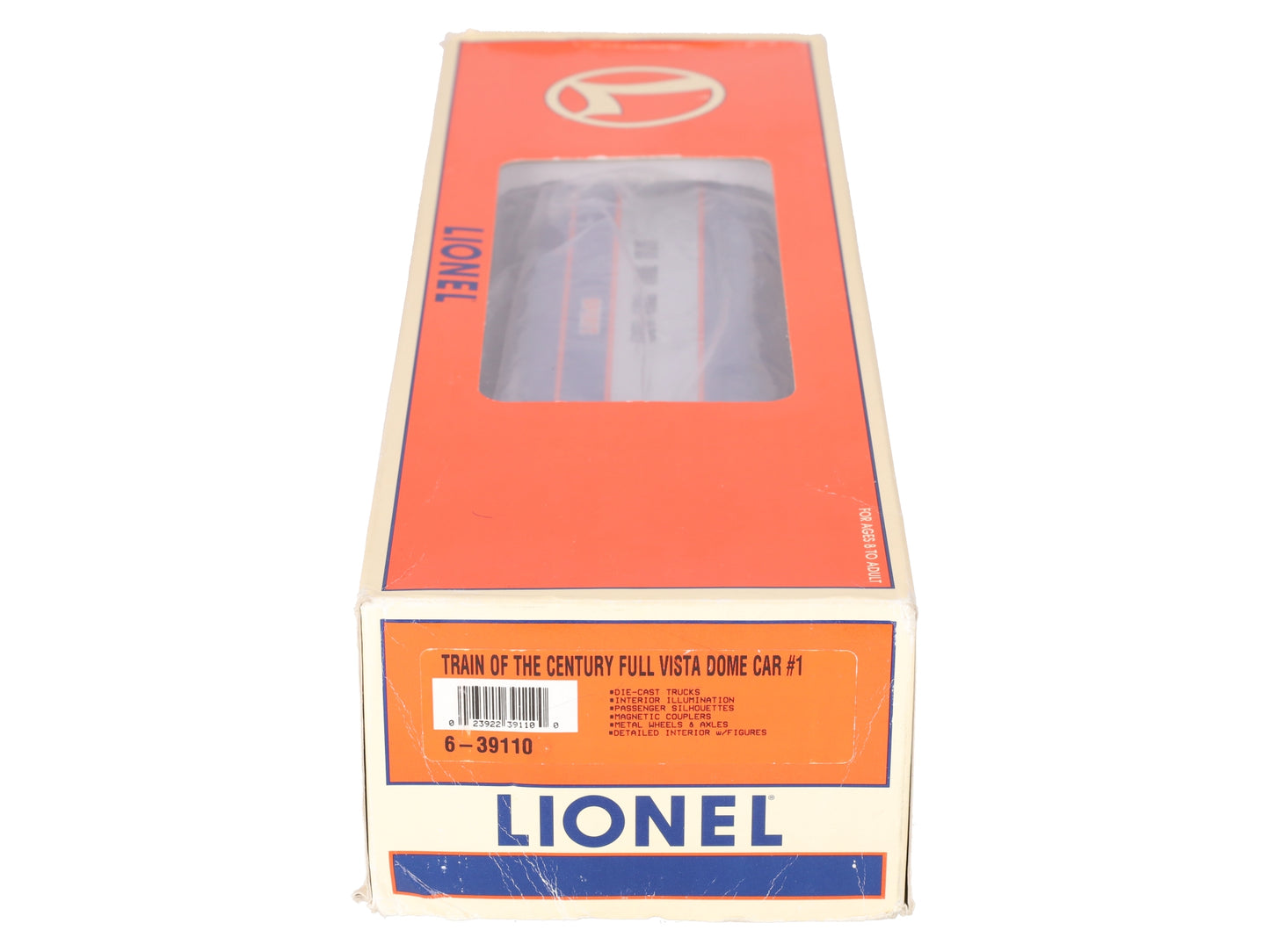 Lionel 6-39110 O Gauge Train of the Century Full Vista Dome Car #1 (Century) EX/Box