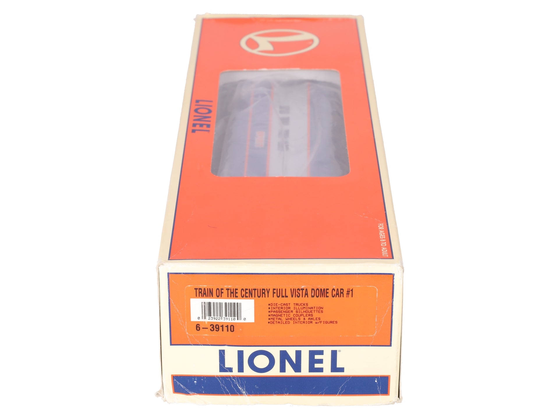 Lionel 6-39110 O Gauge Train of the Century Full Vista Dome Car #1 (Century) EX/Box