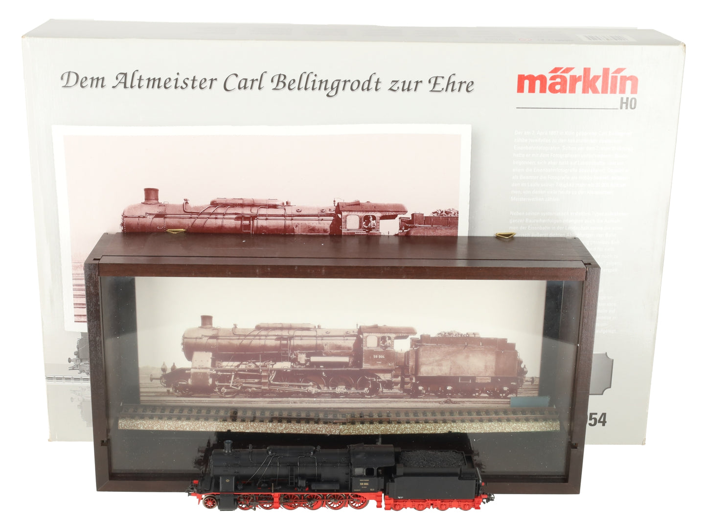 Marklin 37054 HO DRG Digital BR 59 Steam Locomotive3 &Tender w/Display Case EX/Box