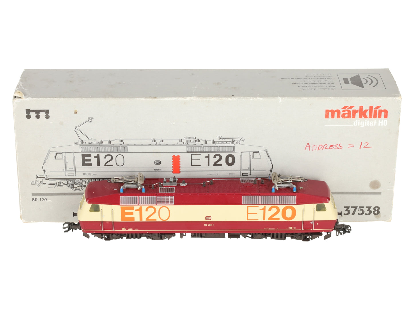 Marklin 37538 DB Electric Locomotive with Sound EX/Box